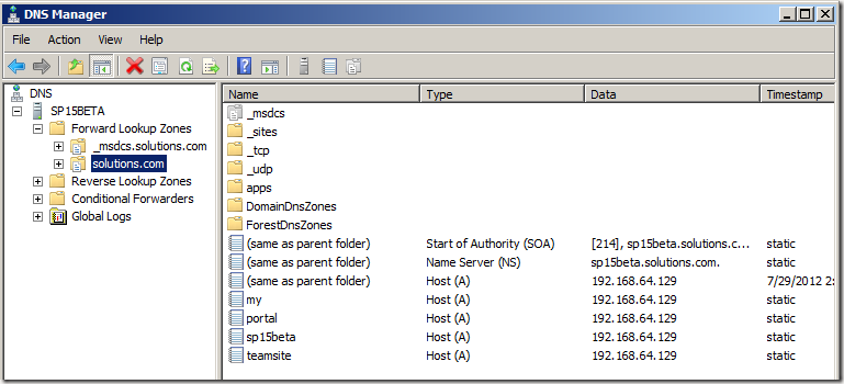 DNS Manager