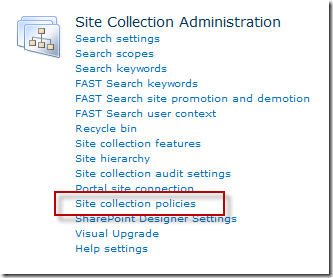 SiteCollectionPolicies